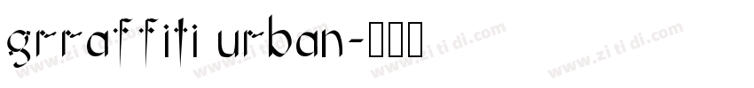 grraffiti urban字体转换
